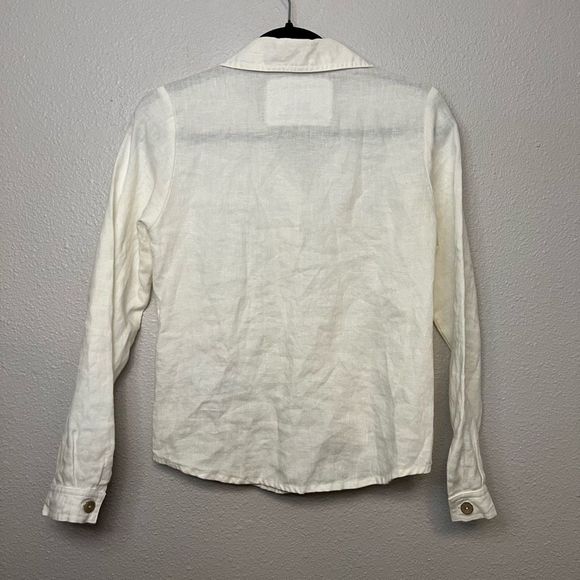 Not Perfect Linen Handmade Lille Linen Collar Shirt - Picture 3 of 6
